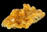 Orange Selenite Crystal Cluster (Fluorescent) - Peru #130514-3